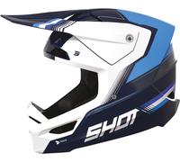Shot Race Tracer Casco Motocross, nero-bianco-blu, taglia 2XL per maschi