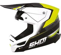 Shot Race Tracer Casco Motocross, nero-bianco-giallo, taglia 2XL per maschi