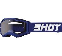 Shot Rocket Kid 2.0 Occhiali da motocross, bianco-blu per bambini