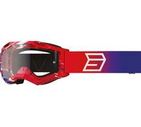 Shot Rocket Kid 2.0 Occhiali da motocross, rosso-blu per bambini