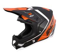 Shot Core Fast Casco Motocross, nero-arancione, taglia M
