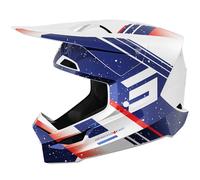 Shot Furious Mirage Casco da motocross, bianco-rosso-blu, taglia M per maschi