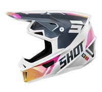 §Casco Cross Shot Lite Ultra Blu-Arancio-Rosa Perlato§