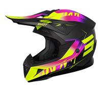 SHOT SHOT - Casco Pulse X-trem Matt Rosa / Neon Giallo 2025 XL