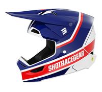SHOT SHOT - Casco Race Mythic Blue / Rosso XL