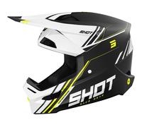 §Casco Cross Shot Race Sprint Nero-Giallo Neon Opaco§