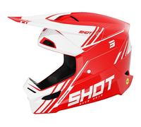 §Casco Cross Shot Race Sprint Rosso Lucido§