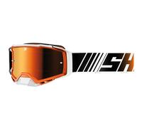 Maschera Cross Shot Core Stripe Arancio lucido Arancio lucido
