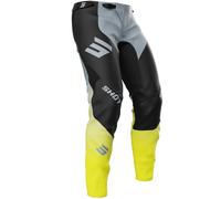 Shot Aerolite Husqvarna Limited Edition 2025 Pantaloni da motocross, nero-grigio-giallo, taglia 28 per maschi