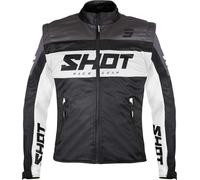 Shot Softshell Lite Giacca Motocross, Bianco/nero, Taglia XXL