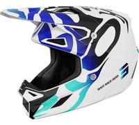 Shot Speed Ghost Casco da motocross, blu, taglia S per maschi