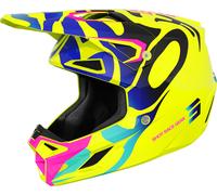 Shot Speed Ghost Casco da motocross giovanile, giallo, taglia L