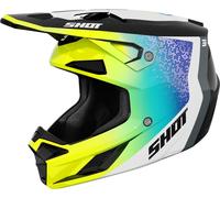 Shot Casco da motocross Speed Hybrid giallo fluo lucido Taglia S