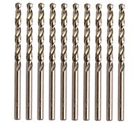 SHOTAY 10Pcs 4mm M35 Punta Tonda HSS-Co Cobalto Twist Drill Punta elicoidale Nuovo