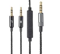 SHOTAY Cavo di Ricambio, Cavo Audio di Ricambio Flessibile da 1,2 m con Microfono/per Tracce sol Republic V8 V10 V12 X3 Cavo Audio per Cuffie Nero con Grano