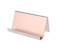 SHOTAY Porta Biglietti da Visita in Acciaio Inossidabile espositore da Tavolo Organizzatore da Tavolo per Ufficio 3 Colori Oro Rosa 3