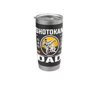 Shotokan Dad: orgoglioso padre di karate e karateka nel cuore! Bicchiere termico in acciaio inox doppia parete