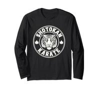 Shotokan Karate Fighter Marial Arts Tiger Funny Karateka Maglia a Manica