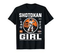 Shotokan Karate Girl Design per la Karateka e Donna Forte Maglietta