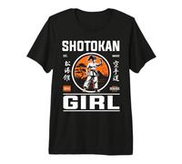 Shotokan Karate Girl Design per la Karateka e Donna Forte Maglietta Premium