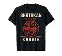 Shotokan Karate Tiger Kanji Vintage Dojo Emblema Maglietta