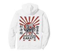 Shotokan Karate Tiger Simbolo Arti Marziali Felpa con Cappuccio