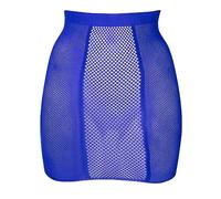 Shots Le Désir Bliss - High-Waist Fishnet Skirt - Blue