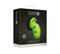 Shots Ouch 3.5" Model 20 Cock Cage - Glow in The Dark
