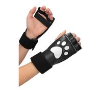 Shots Ouch Puppy Play Paw Cut-Out Gloves - White