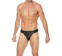 Shots Ouch! Uomo - Plain Front Jock S/M - Black