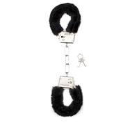 Shots Toys Furry Handcuffs Black