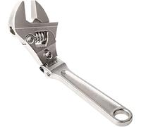 SHOUKAII 8 Inch 10 Inch Regolabile Ratchet Folding Handle Dual-Purpose Pipe Spanner is Quick and Convenient Wrenches (8-Inch)