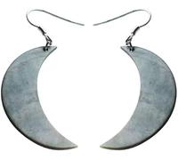 SHOUKAII Orecchini a Bottone for Le Donne, Clip for Le Orecchie di personalità Nera Femminile Ciondolo Lungo Semplice Moda novità Gancio for l'orecchio, Regalo for Feste e Orecchini a Bottone
