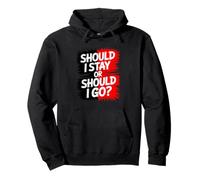 Should I Stay or Go? Divertente Disco Vintage Party Rock Design Felpa con Cappuccio