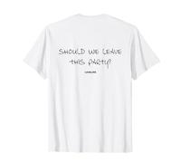 Should We Leave This Party? LIVELIFE X Love Date Fan Back Maglietta