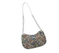 Shoulder Bags Women Clutches Purses Shoulder Bag Trendy Toted Handbag Sweet Floral Print Hobos Handbags Underarm Bag Clutches Purse With Zipper Closure