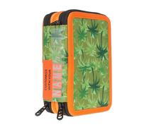 Shout Croco Pop | Astuccio a 3 Scomparti per Bambino da Scuola Elementare Media, Astuccio Completo di 44 Pezzi a Tre Zip con Portapenne