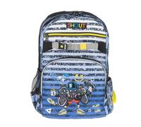 Shout Gamer | Zaino Scuola Elementare per Bambini per Cibo e Acqua Zainetto da Bambino con 4 Compartimenti e Portaborraccia - Zaino Heavy Weighter