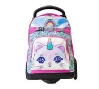 Zaino con Trolley Sganciabile Scuola Kitty Corn per Bambina - Novità 2024/2025