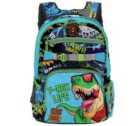 Shout T-Rex | Zaino Scuola Elementare per Bambini per Cibo e Acqua Zainetto da Bambino con 4 Compartimenti e Portaborraccia - Zaino Heavy Weighter con Suono