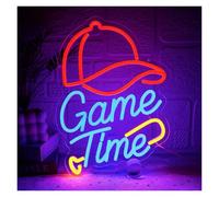 SHOUXI Insegna al Neon LED Game Time Insegna Al Neon Baseball LED Luce Dimmerabile Per Camera Da Letto Sala Giochi Man Cave Bar Club Party Decorazione Da Parete 15.75inx13in
