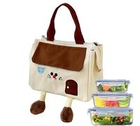 Shouxiut Borsa portapranzo - Borsa termica per il pranzo, carina, grande capacità, per viaggi, campeggio, scuola, lavoro, ufficio, picnic, attività all'aperto, ragazzi e ragazze, frutta e snack