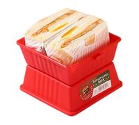 Shouxiut Contenitore per hamburger e chignon, contenitore per hamburger, contenitore riutilizzabile all'apertura per snack
