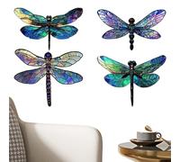 Shouxiut Libellula decorazione da cortile, decorazione artistica per esterni, libellula in legno, decorazioni per la casa fatte a mano per soggiorno, camera da letto, patio, cortile, prato, portico