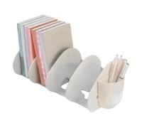 Shouxiut Organizer per libri per mensola, con portapenne, , organizer da scrivania con spazio per riporre documenti, cartelle di carta, penne, pennarelli, organizzazione, casa, ufficio