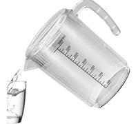 Shouxiut per acqua, 2500 ml, trasparente, resistente al calore, con misurazioni, dispenser per bevande liquide, bevande calde/fredde, caffè, latte, cocktail, all'aperto, interni, cucina, feste