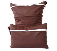 shouzhigo 2 borse per pannolini riutilizzabili con tasche con cerniera per bambini, nuoto, campeggio, viaggi, palestra, spiaggia, Marrone, Organizer per borse
