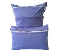 shouzhigo 2 borse per pannolini riutilizzabili con tasche con cerniera per bambini, nuoto, campeggio, viaggi, palestra, spiaggia, Blu scuro, Organizer per borse