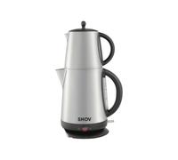 Shov Elettrico Edelstahlteekocher Vol: 1,7L, Teevol: 1L, Dual-Heizelementsystem