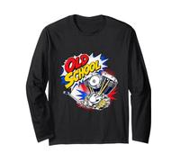Shovelhead Old School V-Twin Motori Moto Biker Design Maglia a Manica